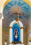 Interior Of Our Lady Of The Assumption Cathedral, Granada Stock Photo