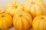 Fresh Yellow Pumpkin Stock Photo