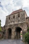 Sighisoara, Transylvania/romania - September 17 : Gateway To Sig Stock Photo