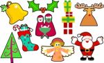 Christmas Icons Stock Photo