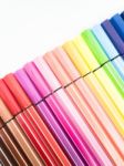 Set Of Colorful Marker Paint Pen Isolated Stock Photo