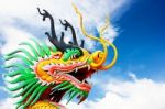 Dragon Head Statue Stock Photo