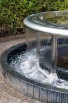 Water Feature In Alnwick Castle Gardens Stock Photo