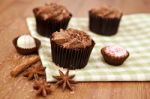 Chocolate Cupcakes Stock Photo