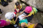 Primary Students Visit The Zoo, In The Jul 27, 2016. Bangkok Thailand Stock Photo