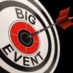 Big Event Target Shows Celebrations And Parties Stock Photo