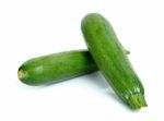 Zuchini Isolated On The White Background Stock Photo