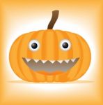 Pumpkin Smile Stock Photo