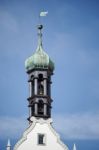 Old Clock Tower In Rothenburg Stock Photo