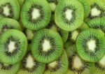 Many Slices Of Kiwi Fruit Stock Photo