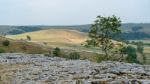 View Of The Limestone Pavement Above Malham Cove In The Yorkshir Stock Photo