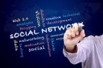 Social Networking Concept Stock Photo