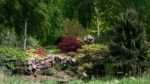 View Of A Garden At Barton Turf Stock Photo