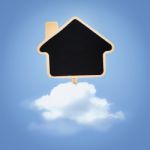 House On Clouds Stock Photo