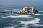 Portada (arch) Rock Formation, Chilean Coastline, La Portada Nat Stock Photo