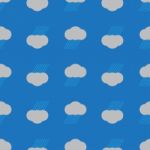 Rain Cloud Seamless Background Stock Photo