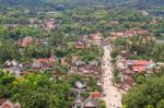 Skyview And Landscape In Luang Prabang, Laos Stock Photo