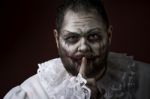 Scary Evil Clown Stock Photo