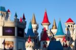 Las Vegas, Nevada/usa - August 1 : Walt Disney Castle In Las Veg Stock Photo