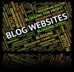 Blog Websites Indicates Domain Words And Online Stock Photo