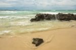 Waves And Beach At Snapper Rock, New South Wales Stock Photo