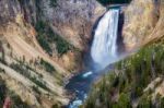 Lower Yellowstone Falls Stock Photo