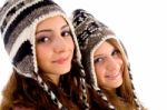 Close Up View Of Teens Friends Smiling And Looking At Camera Stock Photo