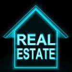 Real Estate Home Shows Selling Property Land Or Buildings Stock Photo