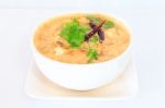 Thai Cuisine Hot Spicy And Sour Milk Soup Stock Photo