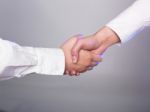 Handshaking Stock Photo