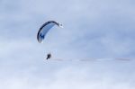 Powered Hang Glider At Shoreham Airshow Stock Photo