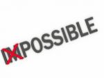 3d Imagen Changing The Word Impossible To Possible Stock Photo