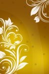 Yellow Floral Background Stock Photo