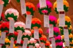 Seoul, South Korea - May 9 : Bongeunsa Temple With Hanging Lanterns For Celebrating The Buddha's Birthday On May. Photo Taken On May 9,2015 In Seoul,south Korea Stock Photo