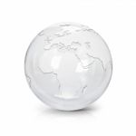 Clear Glass Globe 3d Illustration Europe And Africa Map Stock Photo