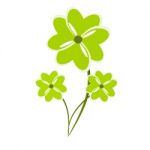 Four Clover Plants Stock Photo