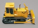 Heavy Crawler Bulldozer Stock Photo