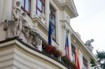 Partial View Of The City Hall In Prague Stock Photo