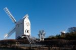 Jack And Jill Windmills On A Winter"s Day Stock Photo