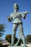 Statue Of Oreg Huszar In Budapest Stock Photo