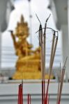 Incense Altar Brahma Stock Photo