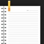 Blank Notebook Isolated On White Stock Photo