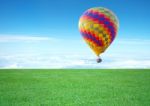 Colorful Hot Air Balloon Stock Photo