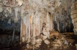 Stalactite And Stalagmite Stock Photo