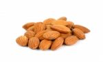 Almonds Isolated On The White Background Stock Photo