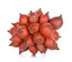 Salak Fruit, Salacca Zalacca Isolated On The White Background Stock Photo