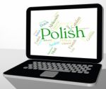 Polish Language Represents Lingo Word And Translate Stock Photo