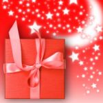 Red Gift Box Stock Photo