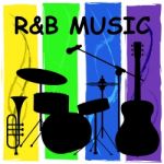 R&b Music Means Rhythm And Blues Soundtracks Stock Photo