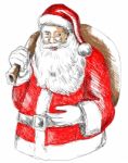 Santa Claus Father Christmas Retro Stock Photo